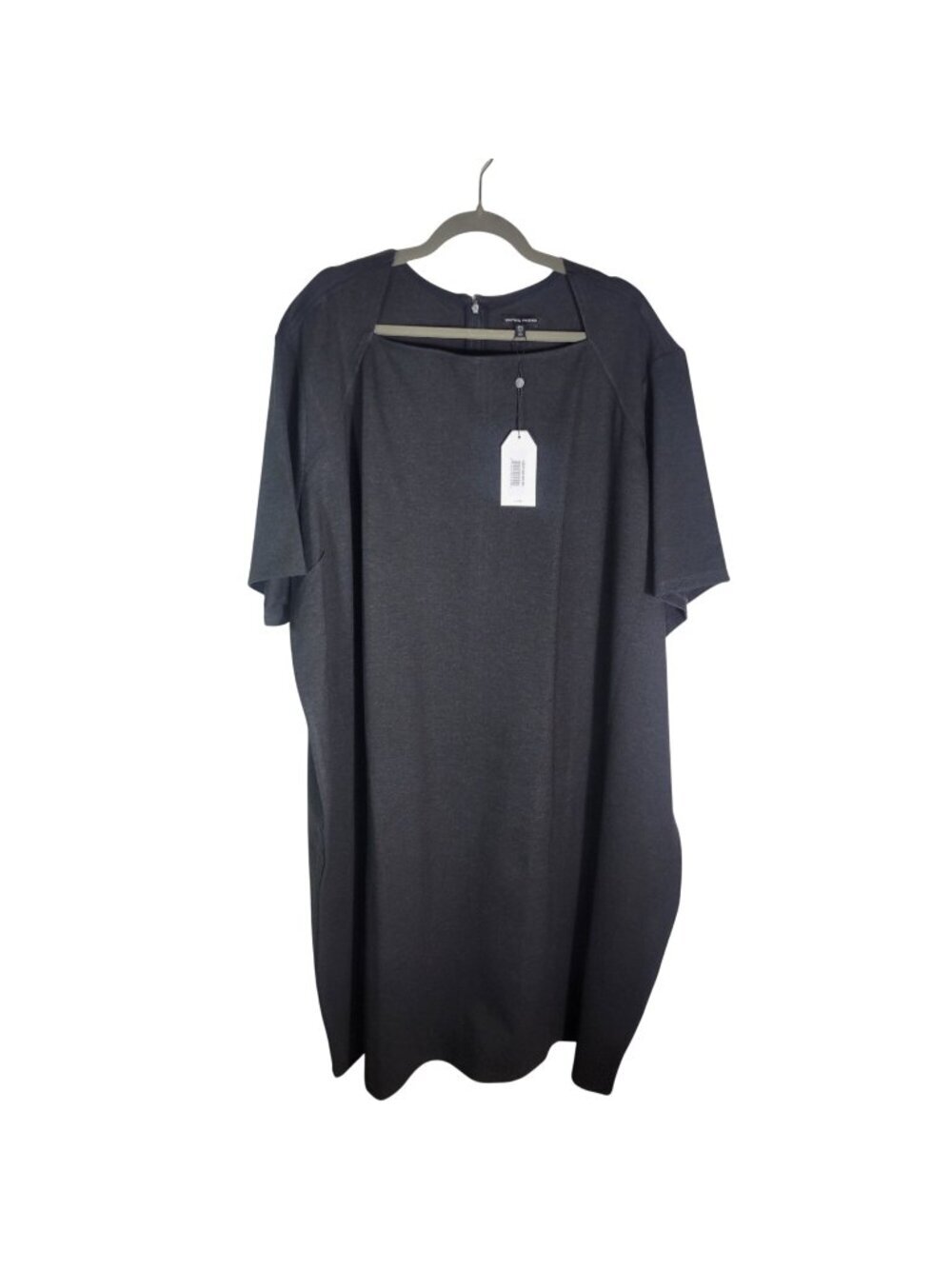 Universal Standard Charcoal Gray Short Sleeve Relaxed Fit Dress Size 3XL (6X)